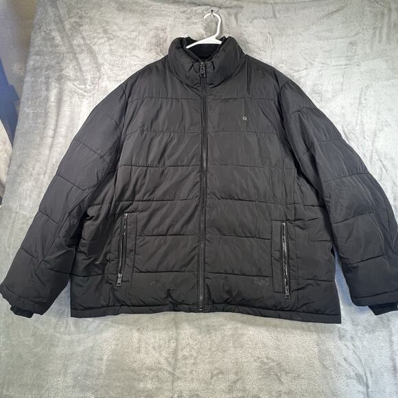 Calvin Klein Water Resistant 0° F Warmth Factor Black Puffer Jacket Size XXL - Picture 1 of 12